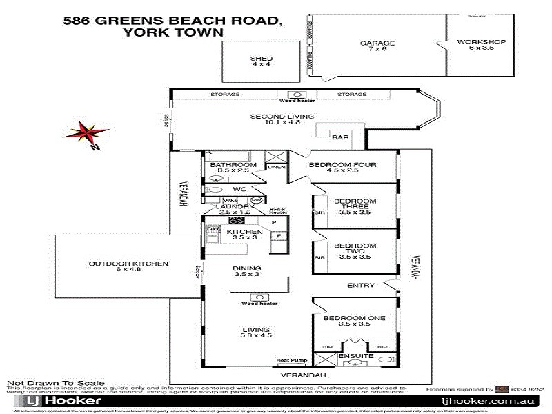 586 Greens Beach Road, York Town TAS 7270 Floorplan
