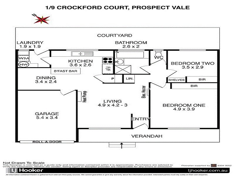 1/9 Crockford Court, Prospect Vale TAS 7250 Floorplan