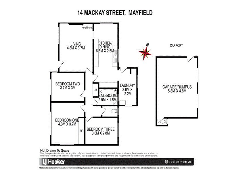 14 Mackay Street, Mayfield TAS 7248 Floorplan