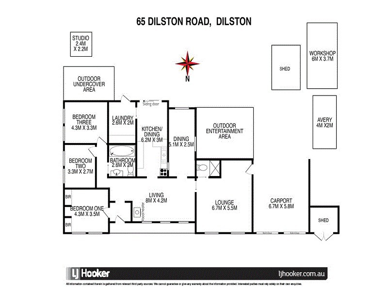 65 Dilston Road, Dilston TAS 7252 Floorplan
