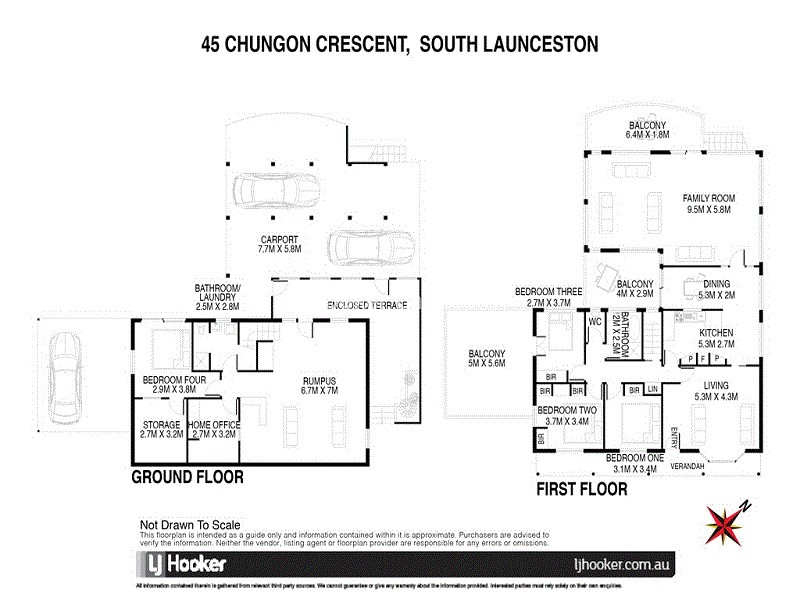 45 Chungon Crescent, South Launceston TAS 7249 Floorplan