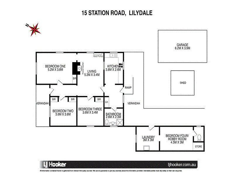 15 Station Road, Lilydale TAS 7268 Floorplan