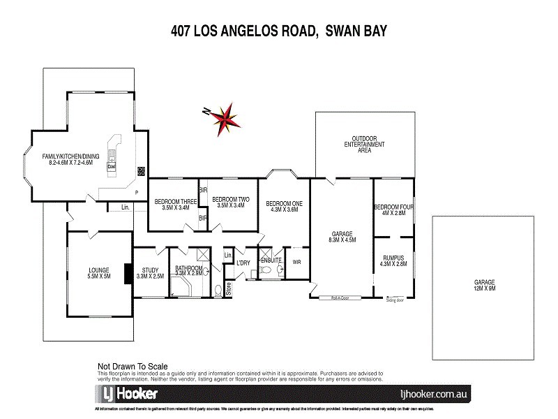 407 Los Angelos Road, Swan Bay TAS 7252 Floorplan