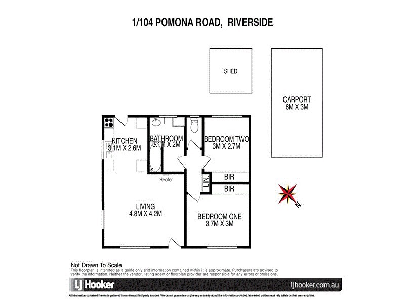 1/104 Pomona Road, Riverside TAS 7250 Floorplan