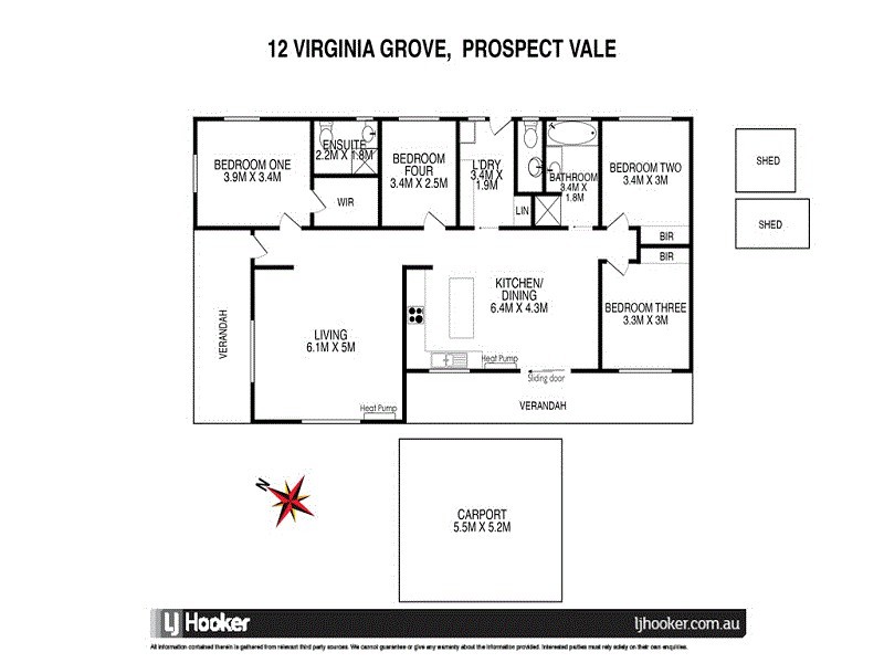 12 Virginia Grove, Prospect Vale TAS 7250 Floorplan