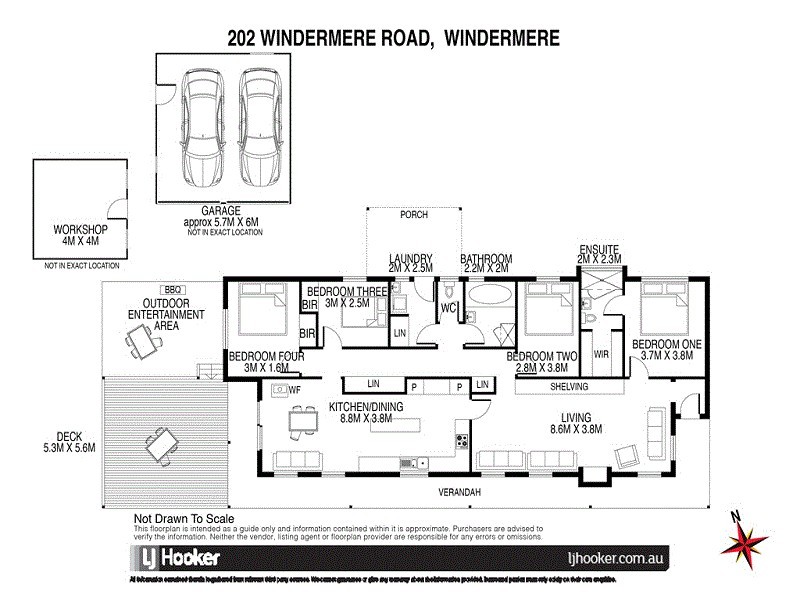 202 Windermere Road, Windermere TAS 7252 Floorplan