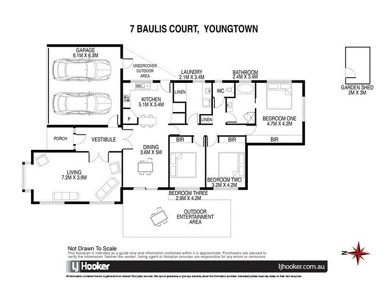 7 Baulis Court, Youngtown TAS 7249 Floorplan