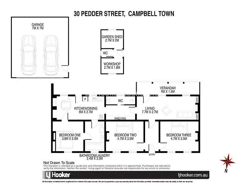 30 Pedder Street, Campbell Town TAS 7210 Floorplan