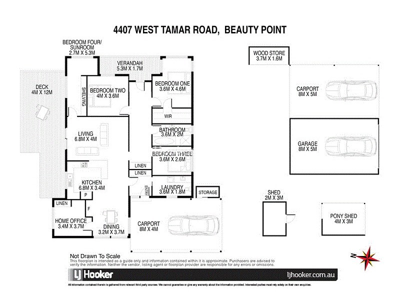4407 West Tamar Highway, Beauty Point TAS 7270 Floorplan