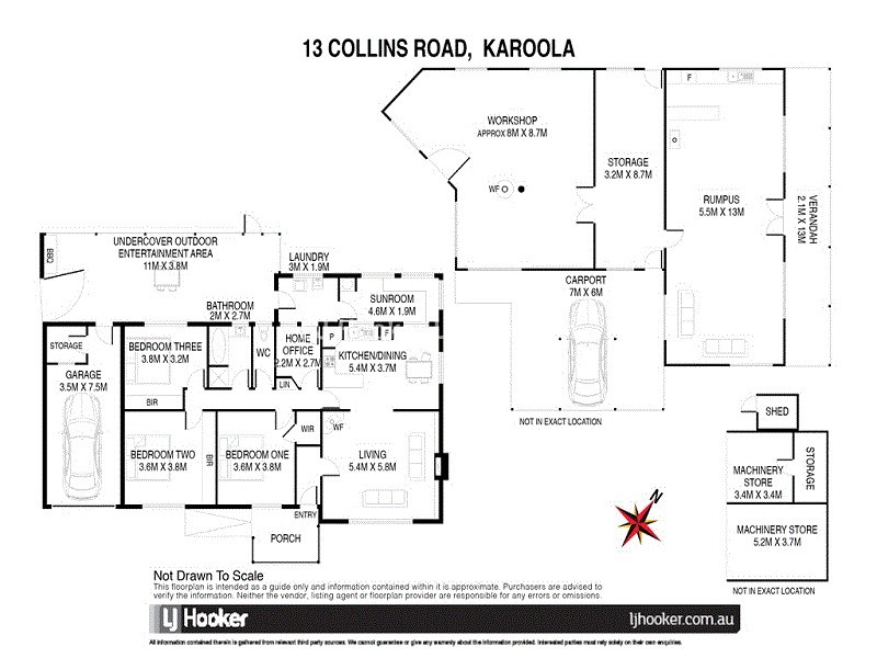 13 Collins Road, Karoola TAS 7267 Floorplan