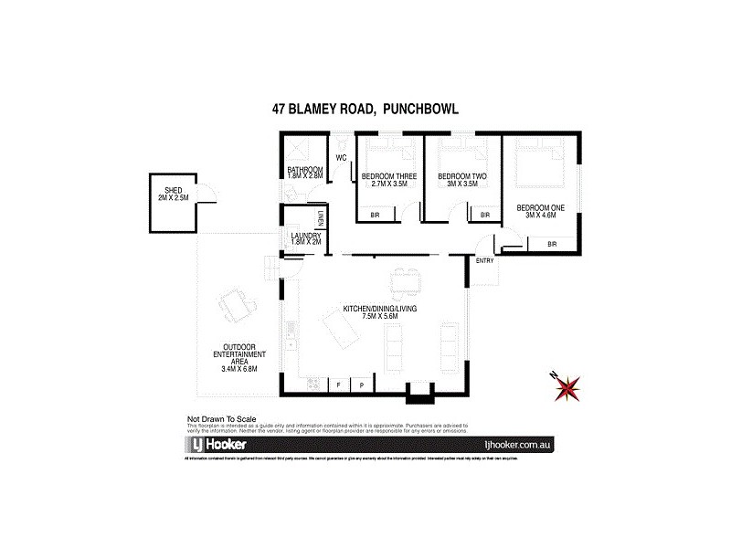 47 Blamey Road, Punchbowl TAS 7249 Floorplan