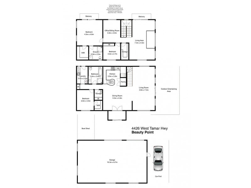 4426 West Tamar Highway, Beauty Point TAS 7270 Floorplan