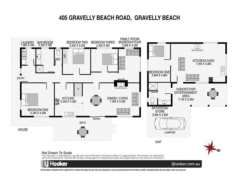 405 Gravelly Beach Road, Gravelly Beach TAS 7276 Floorplan