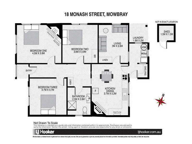 18 Monash Street, Mowbray TAS 7248 Floorplan