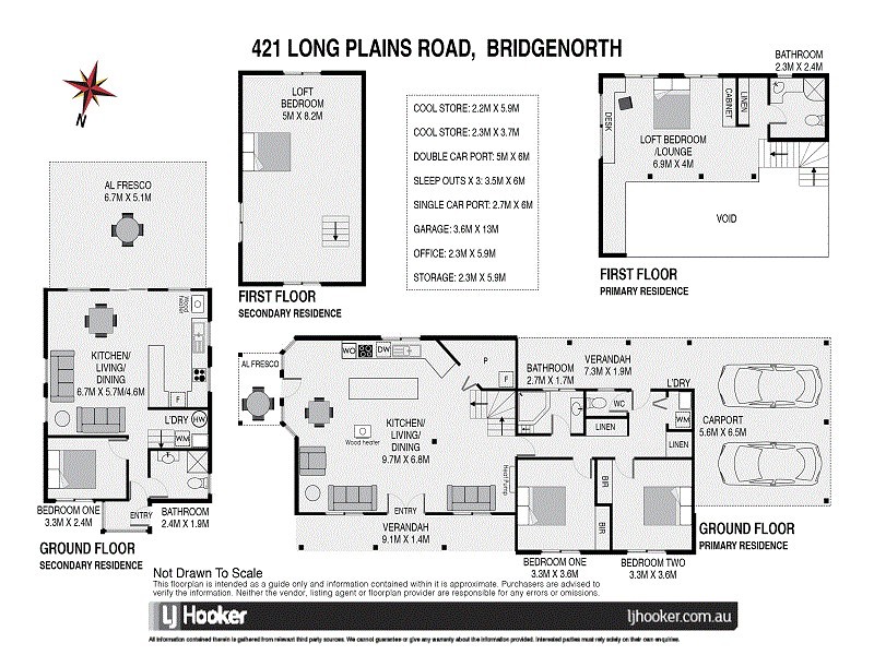 421 Long Plains Road, Bridgenorth TAS 7277 Floorplan