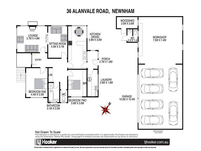 36 Alanvale Road, Newnham TAS 7248 Floorplan