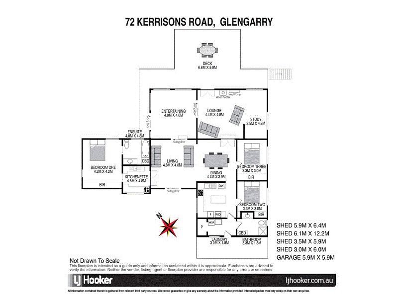 72 Kerrisons Road, Glengarry TAS 7275 Floorplan