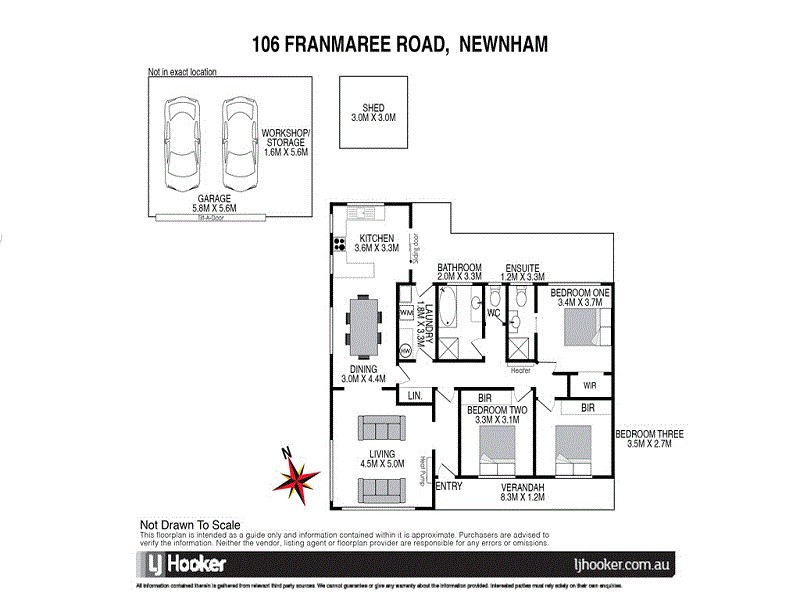 106 Franmaree Road, Newnham TAS 7248 Floorplan