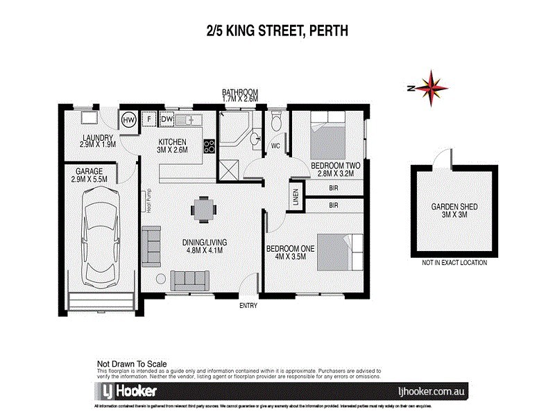 2/5 King Street, Perth TAS 7300 Floorplan