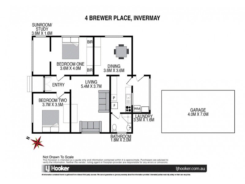 4 Brewer Place, Invermay TAS 7248 Floorplan