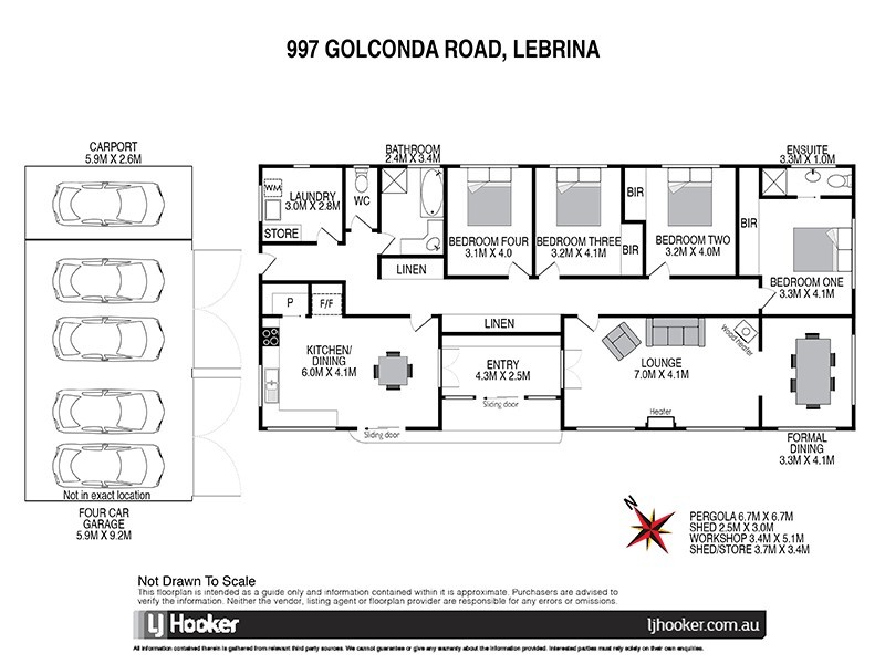 997 Golconda Road, Lebrina TAS 7254 Floorplan