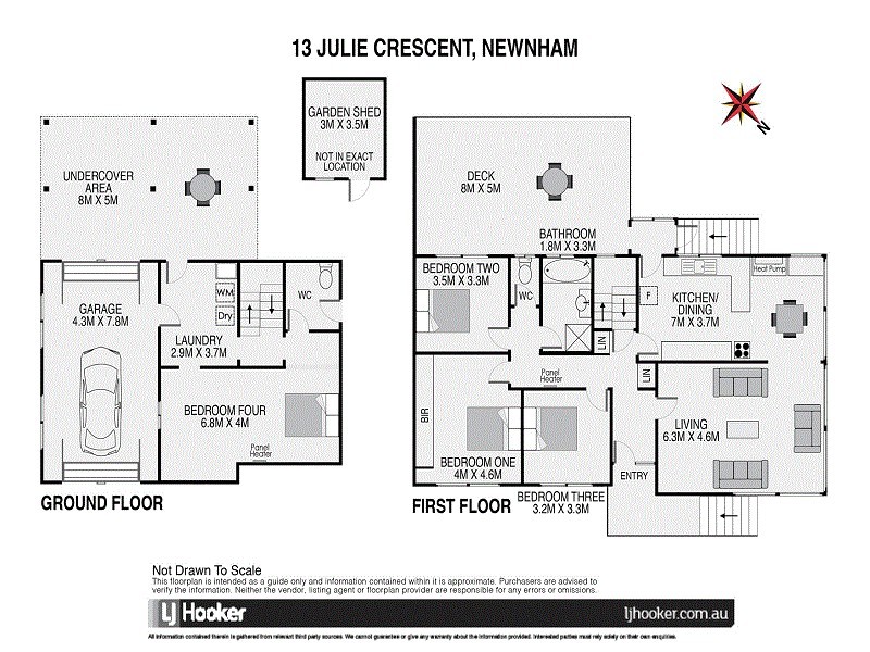 13 Julie Crescent, Newnham TAS 7248 Floorplan