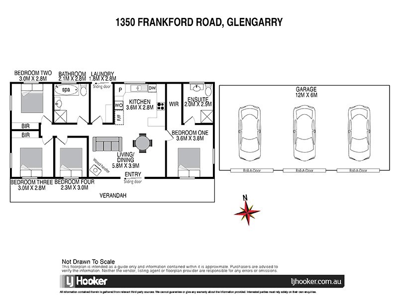 1350 Frankford Road, Glengarry TAS 7275 Floorplan