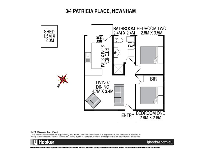 3/4 Patricia Place, Newnham TAS 7248 Floorplan