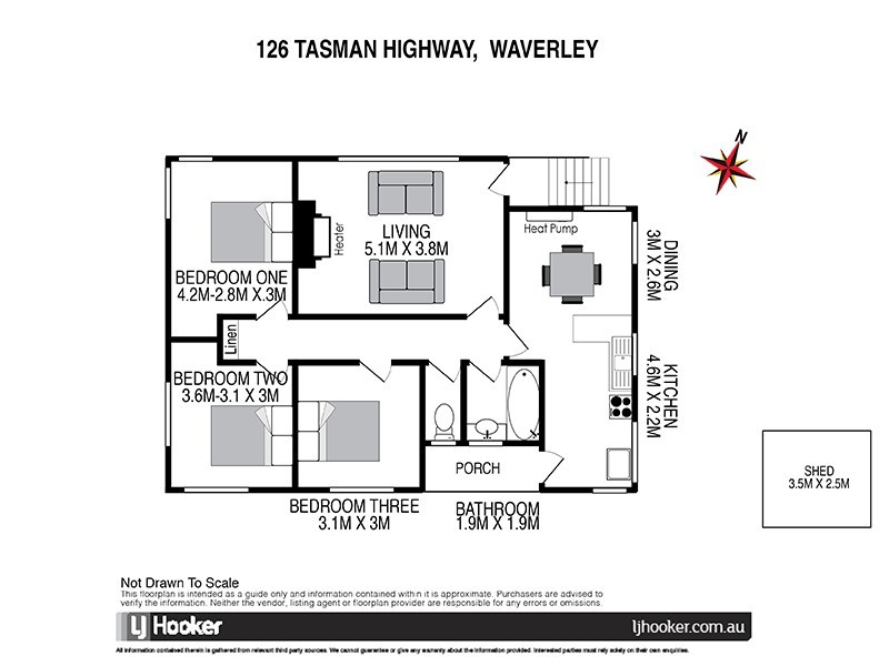 126 Tasman Highway, Waverley TAS 7250 Floorplan