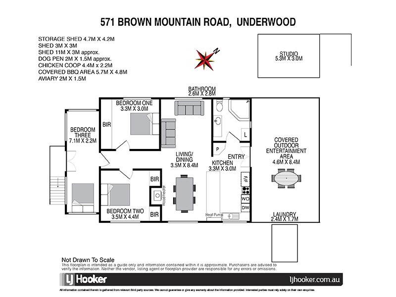 571 Brown Mountain Road, Underwood TAS 7268 Floorplan