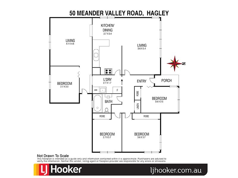 50 Meander Valley Road, Hagley TAS 7292 Floorplan