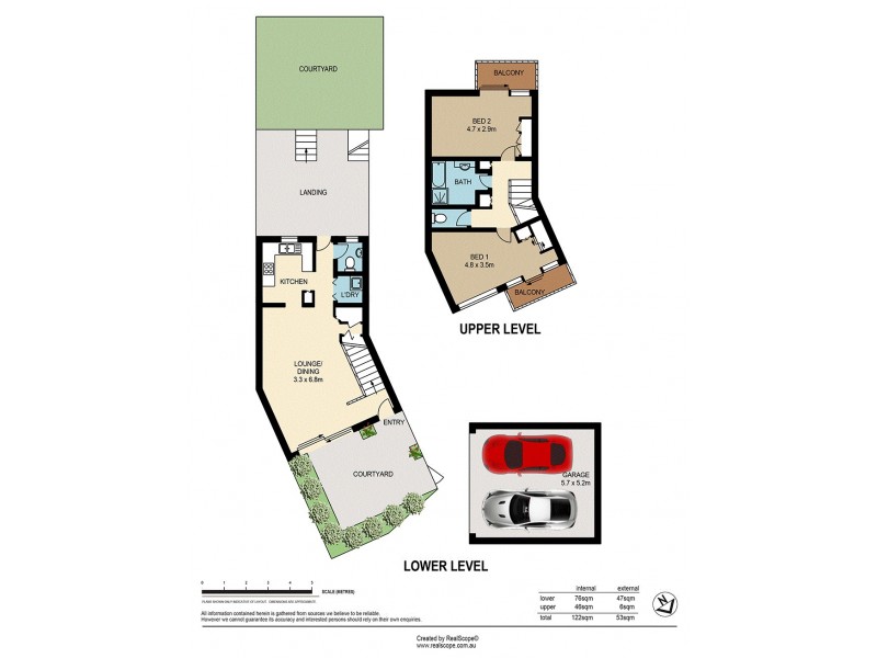 2/75 Bellevue Terrace, St Lucia QLD 4067 Floorplan