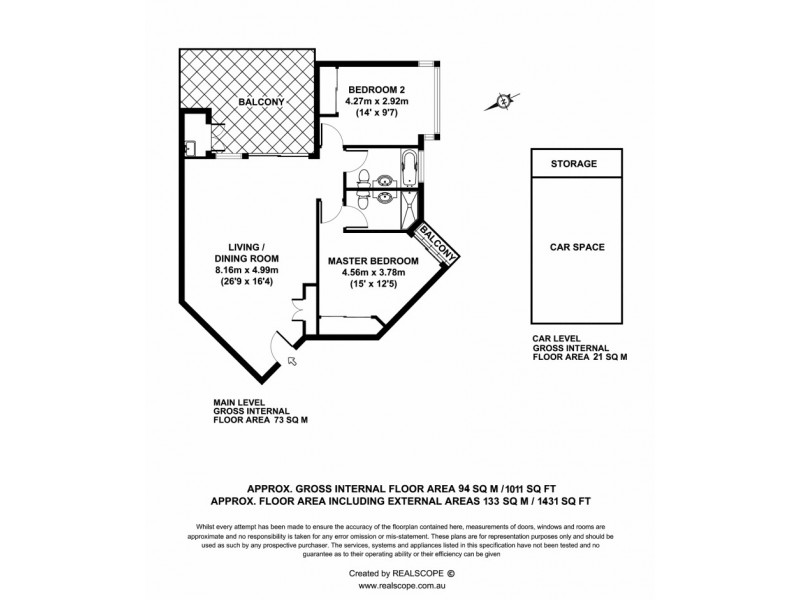 3703/22 Carraway Street, Kelvin Grove QLD 4059 Floorplan