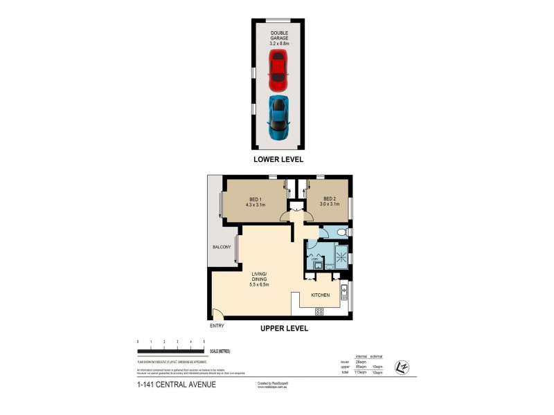 1/141 Central Avenue, Indooroopilly QLD 4068 Floorplan