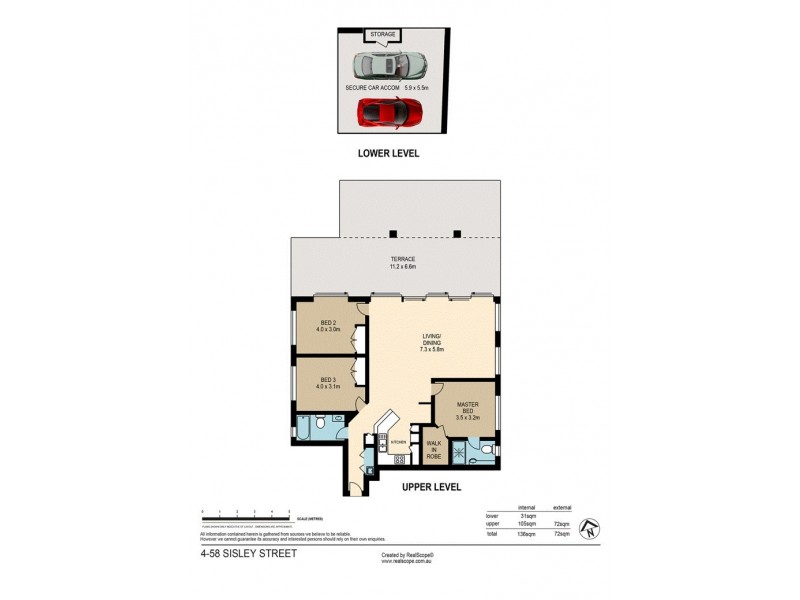 4/58 Sisley Street, St Lucia QLD 4067 Floorplan