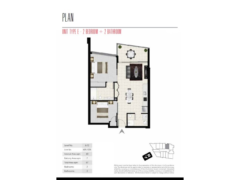 705/38 High Street, Toowong QLD 4066 Floorplan