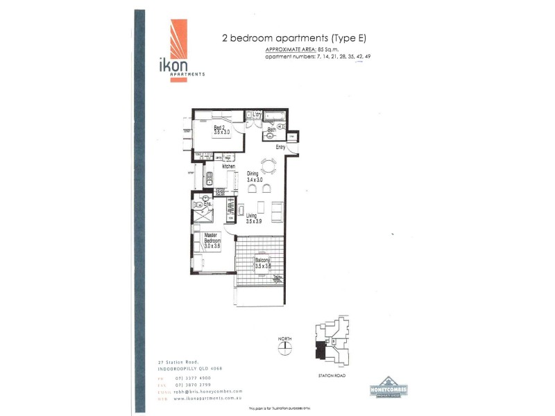 42/27 Station Road, Indooroopilly QLD 4068 Floorplan