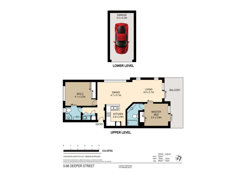 5/66 Depper Street, St Lucia QLD 4067 Floorplan