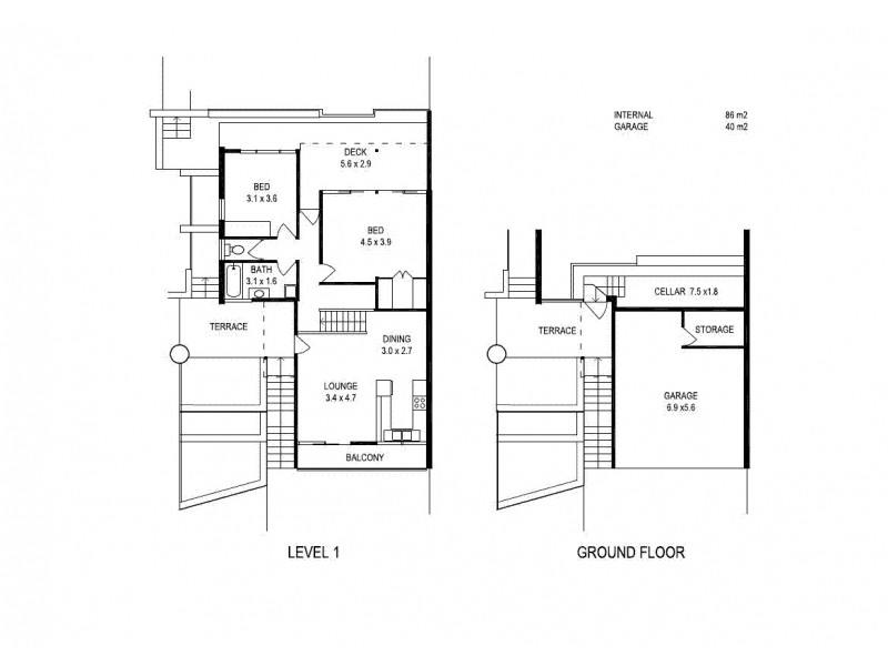 1/34 Rosewood Street, Bardon QLD 4065 Floorplan