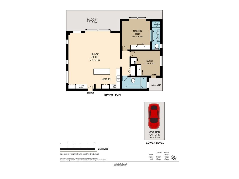 14/119 Macquarie Street, St Lucia QLD 4067 Floorplan