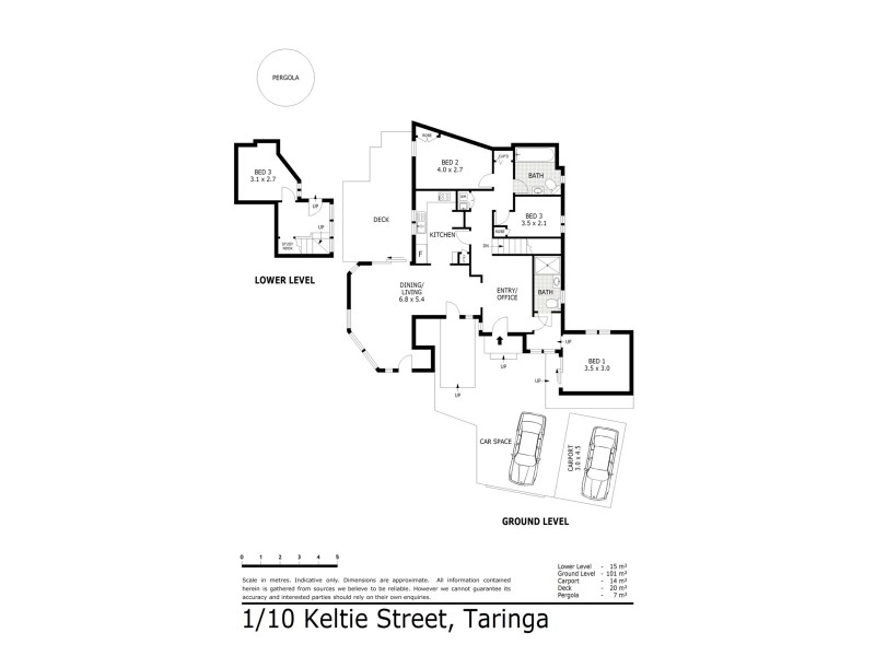 1/10 Keltie Street, Taringa QLD 4068 Floorplan