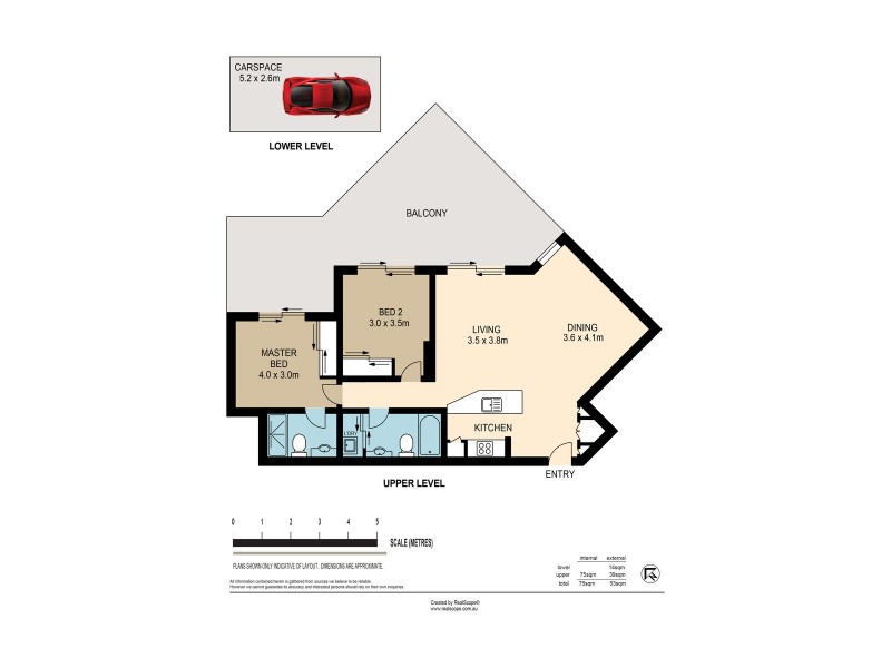 17/53 Dunmore Terrace, Auchenflower QLD 4066 Floorplan