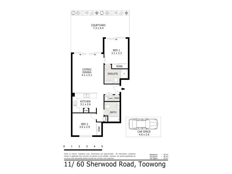 11/60 Sherwood Road, Toowong QLD 4066 Floorplan