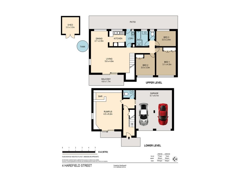 4 Harefield Street, Indooroopilly QLD 4068 Floorplan