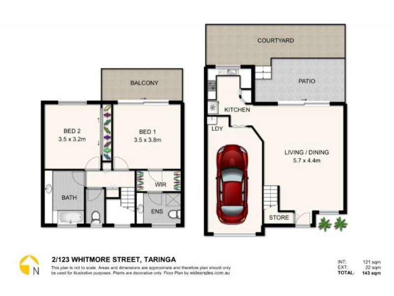 2/123 Whitmore Street, Taringa QLD 4068