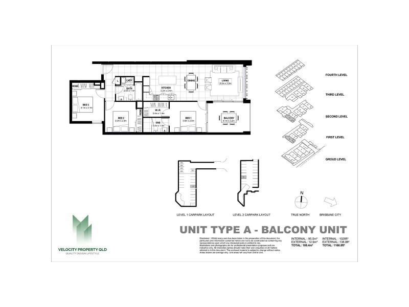 13/16-24 Lower Clifton Terrace, Red Hill QLD 4059 Floorplan