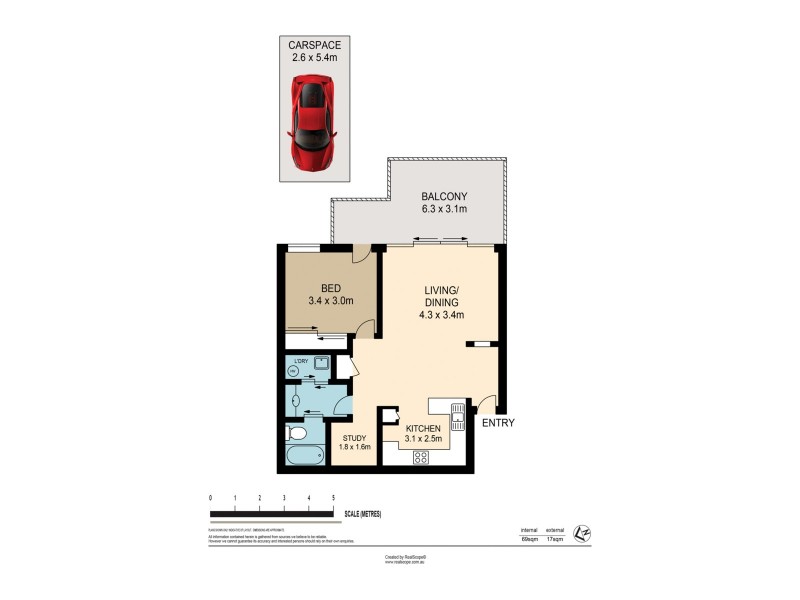 4/7 Landsborough Terrace, Toowong QLD 4066 Floorplan