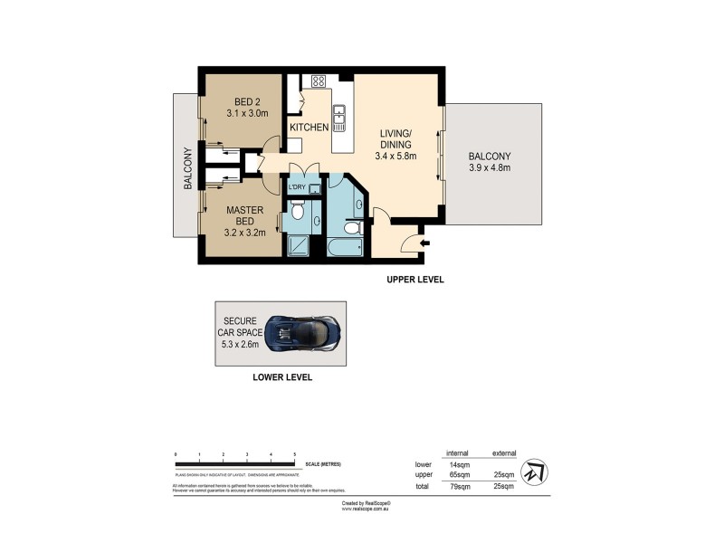 14/53 Warren Street, St Lucia QLD 4067 Floorplan
