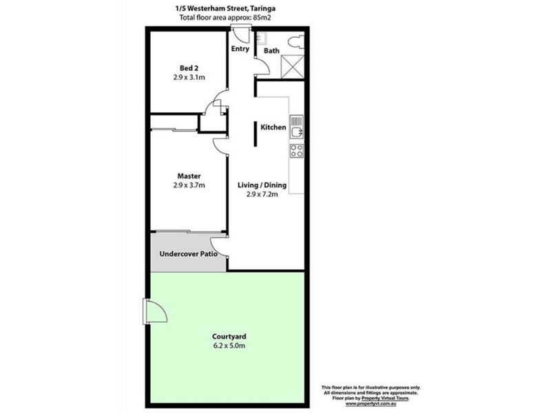 1/5 Westerham Street, Taringa QLD 4068 Floorplan