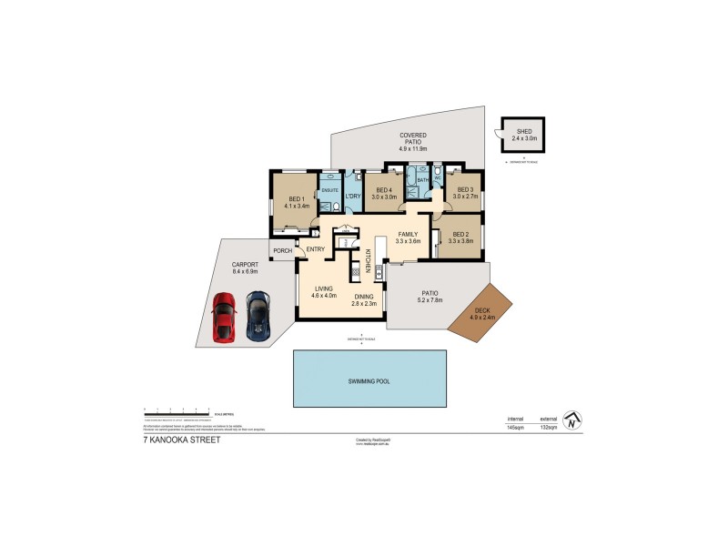 7 Kanooka Street, Bellbowrie QLD 4070 Floorplan